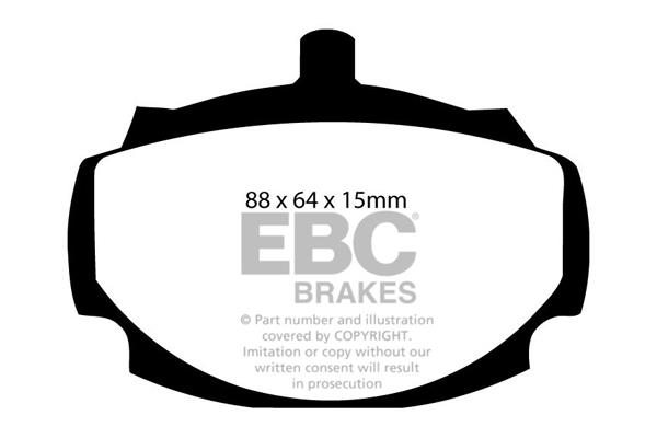 EBC DP107 Brake Pad Set, disc brake DP107