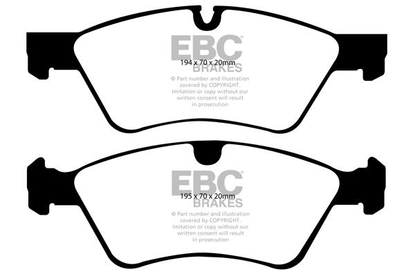 EBC DP1592 Brake Pad Set, disc brake DP1592