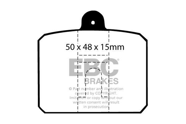 Disc brake pad set Skoda 110: DP159 EBC Brake pad set