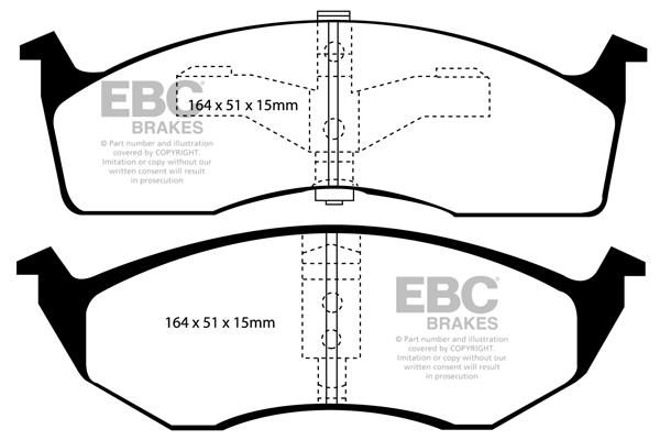 EBC DP1065 Brake pad set DP1065 DP1065 EBC Brake pad set