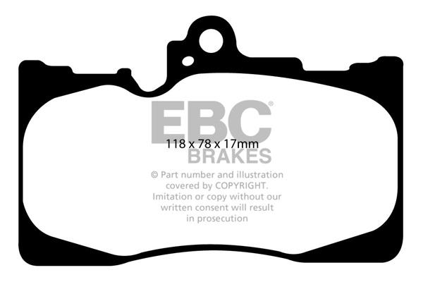 EBC DP1589 Brake Pad Set, disc brake DP1589