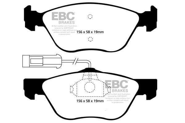 EBC DP1061 Brake Pad Set, disc brake DP1061