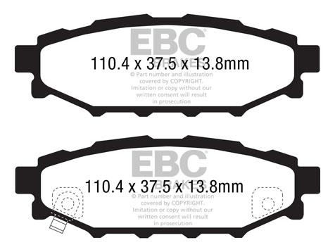 EBC DP1584 Brake Pad Set, disc brake DP1584