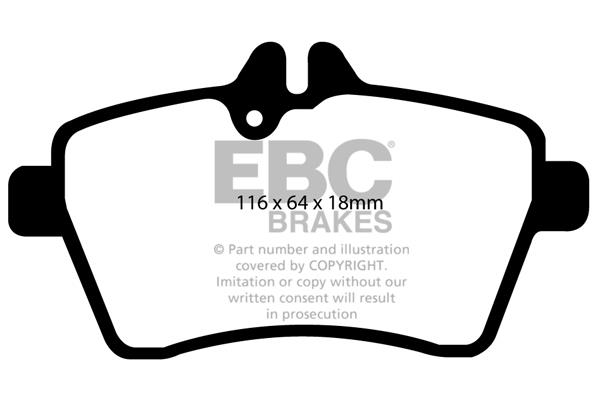 EBC DP1579 Brake Pad Set, disc brake DP1579