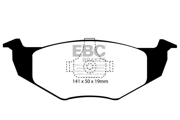 EBC DP1056 Brake Pad Set, disc brake DP1056