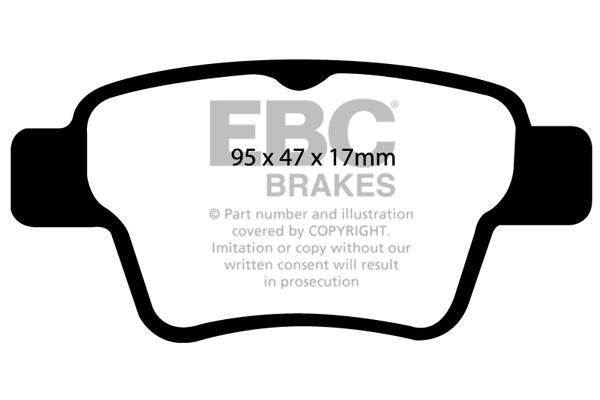 EBC DP1575 Brake Pad Set, disc brake DP1575