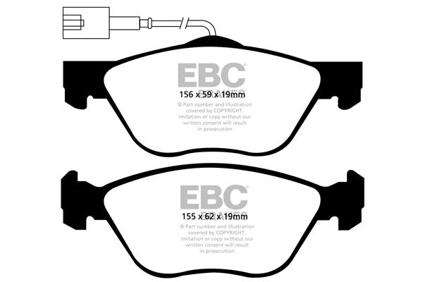EBC DP1571 Brake pad set DP1571 DP1571 EBC Brake pad set