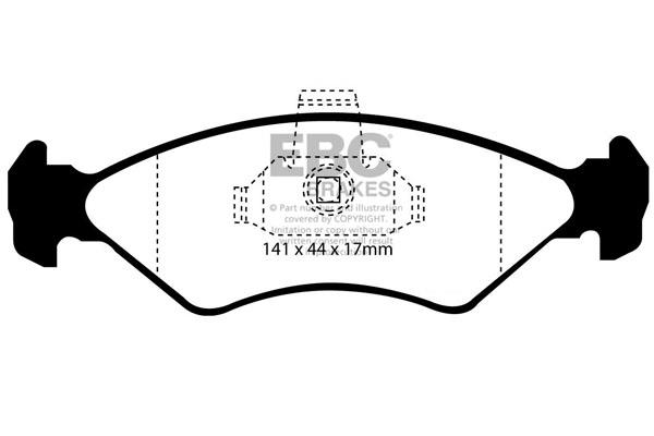 EBC DP1050 Brake Pad Set, disc brake DP1050