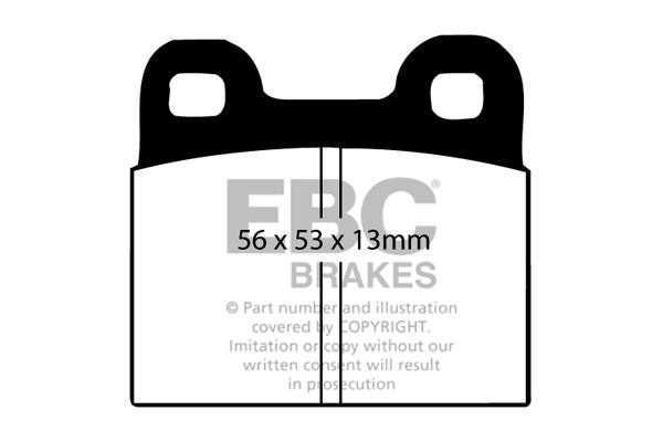 EBC DP105/4 Brake Pad Set, disc brake DP1054