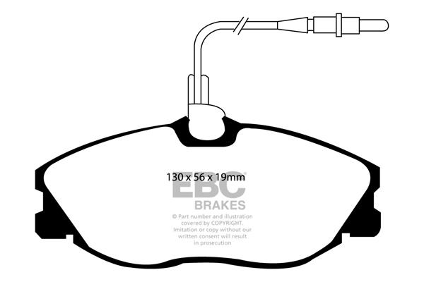 EBC DP1047 Brake Pad Set, disc brake DP1047