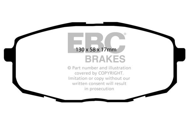 EBC DP1562 Brake Pad Set, disc brake DP1562