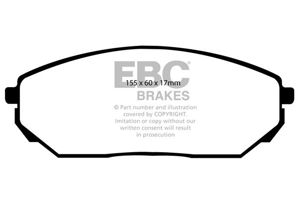 EBC DP1557 Brake Pad Set, disc brake DP1557