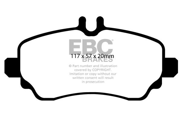 EBC DP1555 Brake Pad Set, disc brake DP1555