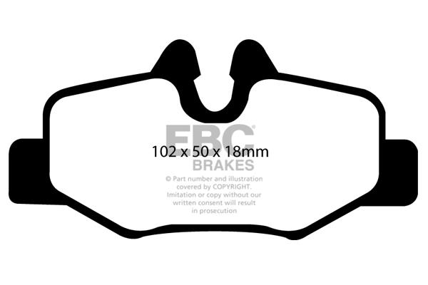 EBC DP1554 Brake Pad Set, disc brake DP1554