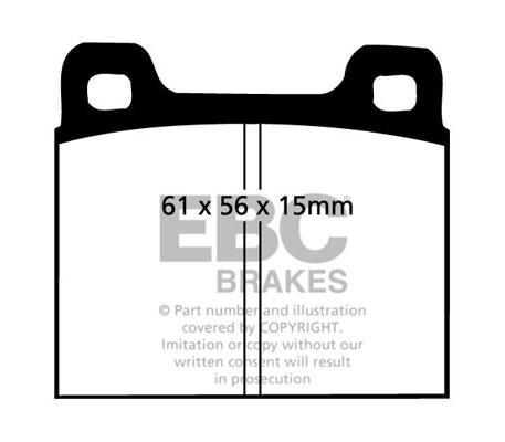 EBC DP104 Brake Pad Set, disc brake DP104