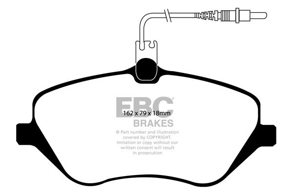EBC DP1550 Brake Pad Set, disc brake DP1550