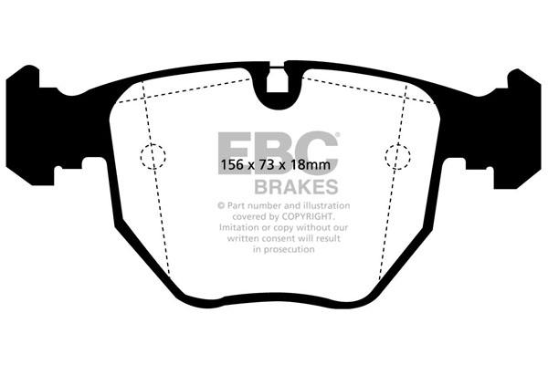 EBC DP1036 Brake Pad Set, disc brake DP1036