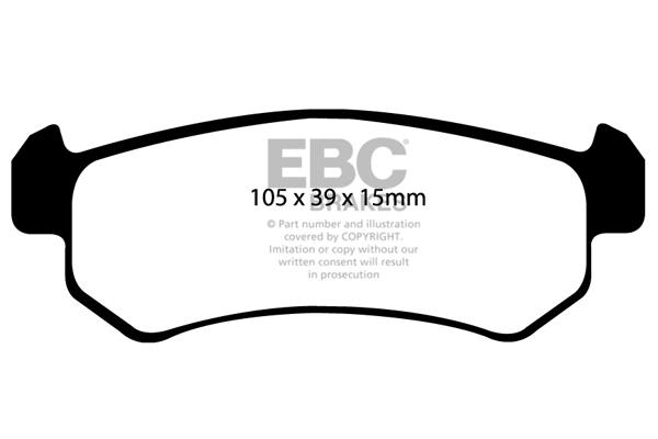 EBC DP1548 Brake Pad Set, disc brake DP1548