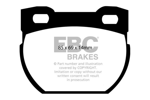 EBC DP1033 Brake Pad Set, disc brake DP1033