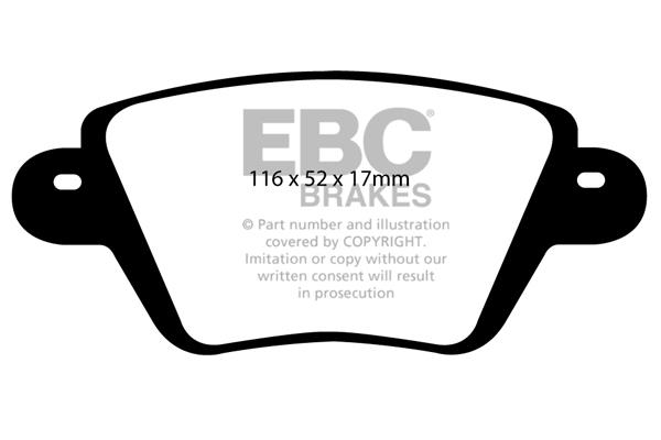 EBC DP1543 Brake Pad Set, disc brake DP1543
