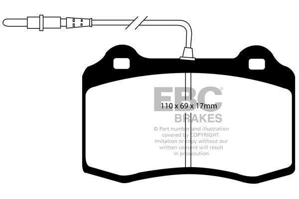 EBC DP1031/2 Brake Pad Set, disc brake DP10312