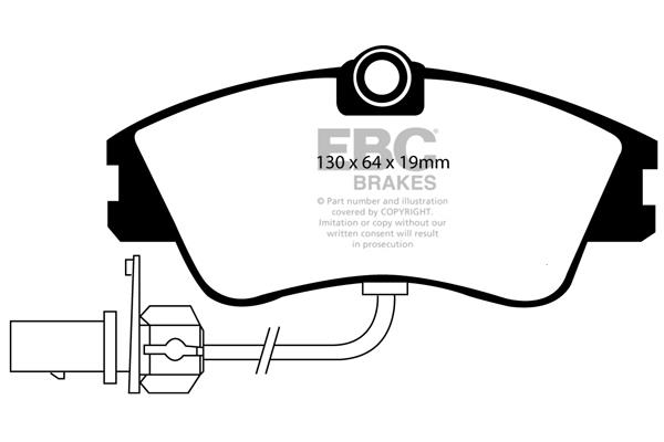 EBC DP1030/2 Brake Pad Set, disc brake DP10302