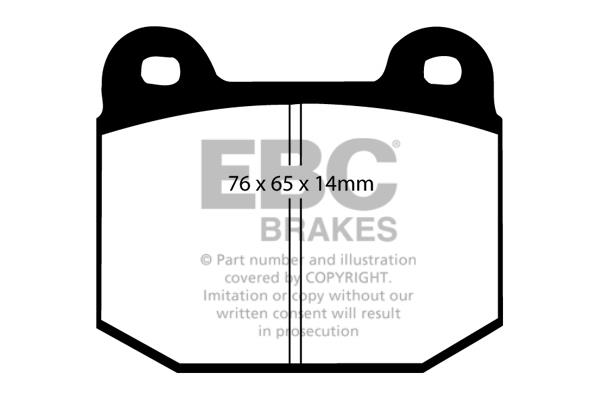 EBC DP1537 Brake Pad Set, disc brake DP1537