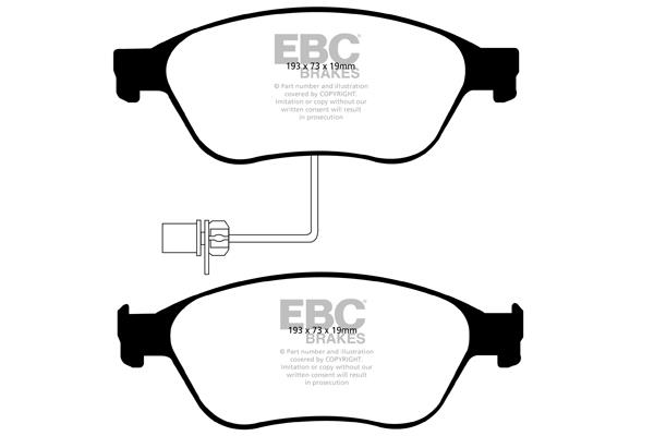 EBC DP1535 Brake Pad Set, disc brake DP1535