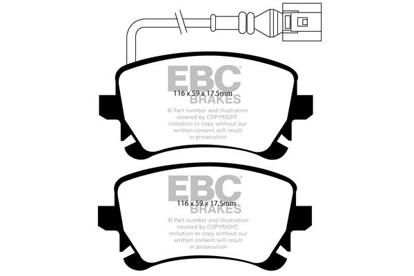 EBC DP1534 Brake Pad Set, disc brake DP1534