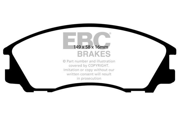 EBC DP1531 Brake Pad Set, disc brake DP1531