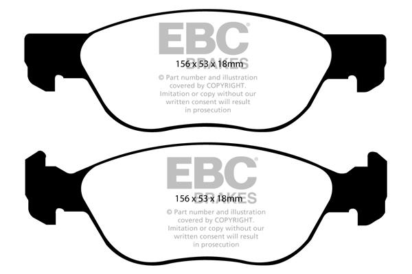 EBC DP1530 Brake Pad Set, disc brake DP1530