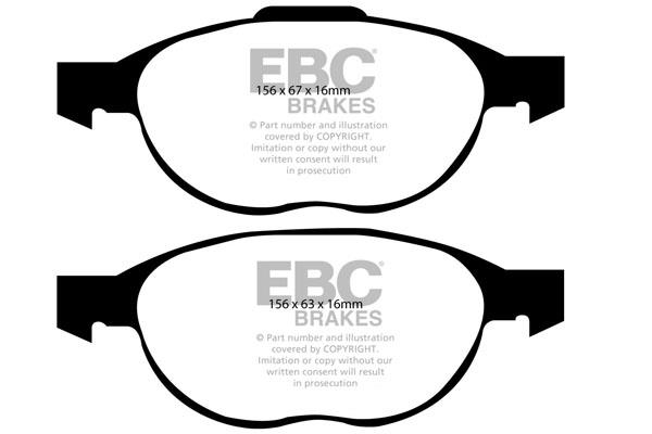 EBC DP1524 Brake Pad Set, disc brake DP1524