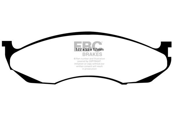 EBC DP1022 Brake Pad Set, disc brake DP1022