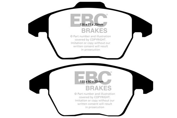 EBC DP1517/2 Brake Pad Set, disc brake DP15172