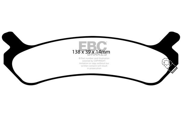 EBC DP1017 Brake Pad Set, disc brake DP1017
