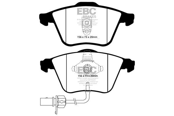EBC DP1510 Brake Pad Set, disc brake DP1510