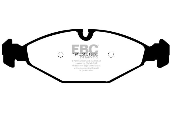 EBC DP1009 Brake Pad Set, disc brake DP1009