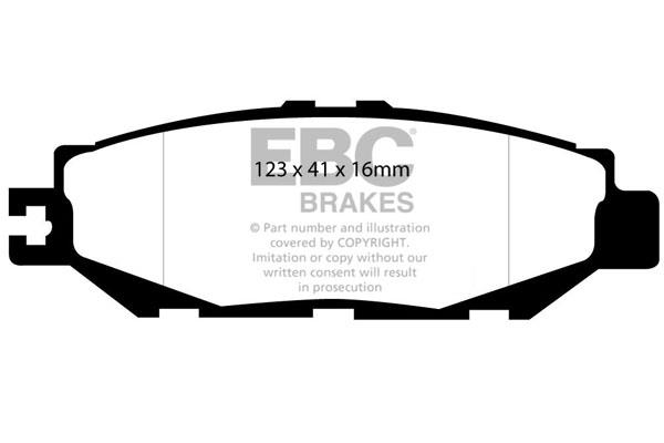 EBC DP1008 Brake Pad Set, disc brake DP1008