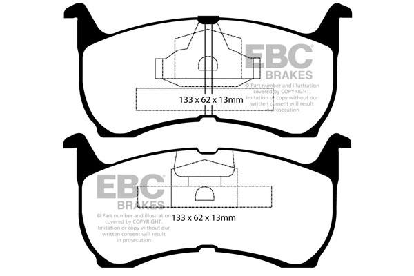 EBC DP1503 Brake Pad Set, disc brake DP1503