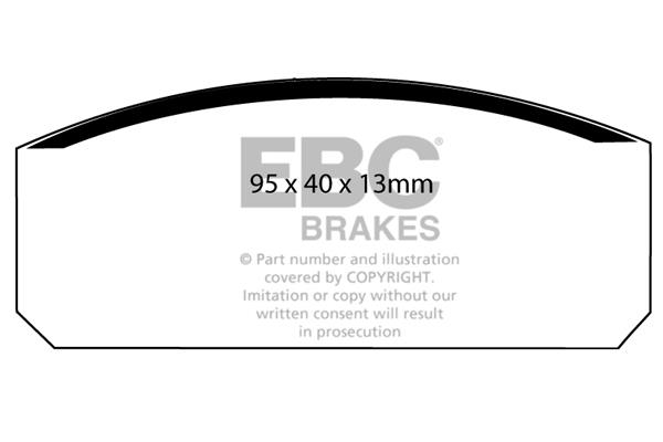 EBC DP150 Brake Pad Set, disc brake DP150