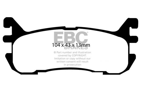 EBC DP1003 Brake pad set DP1003 DP1003 EBC Brake pad set