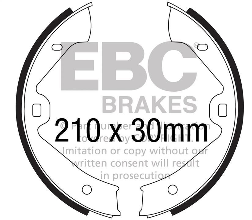 EBC 6701 Brake shoe set 6701