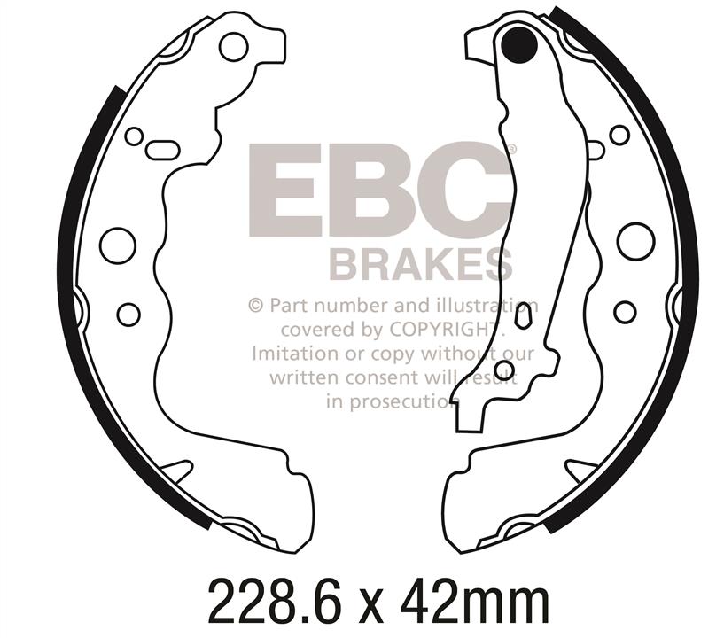 EBC 6699 Brake shoe set 6699