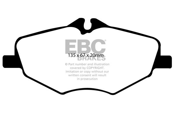 EBC DP1488 Brake Pad Set, disc brake DP1488