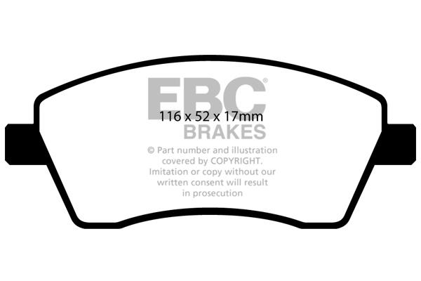 EBC DP1485 Brake Pad Set, disc brake DP1485