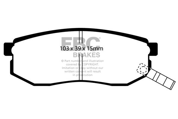 EBC DP1484 Brake Pad Set, disc brake DP1484