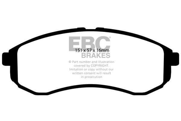 EBC DP1481 Brake Pad Set, disc brake DP1481