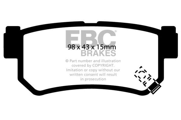 EBC DP1477 Brake Pad Set, disc brake DP1477