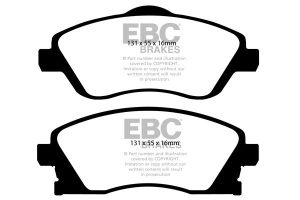 EBC DP1476 Brake Pad Set, disc brake DP1476