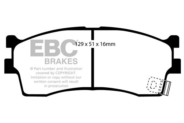 EBC DP1475 Brake Pad Set, disc brake DP1475